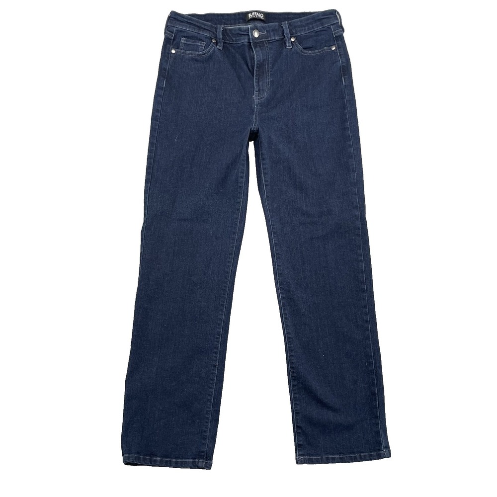 Buffalo Jeans Women's‎ 10 Dark High Rise Straight Classic 90's Workwear Academia